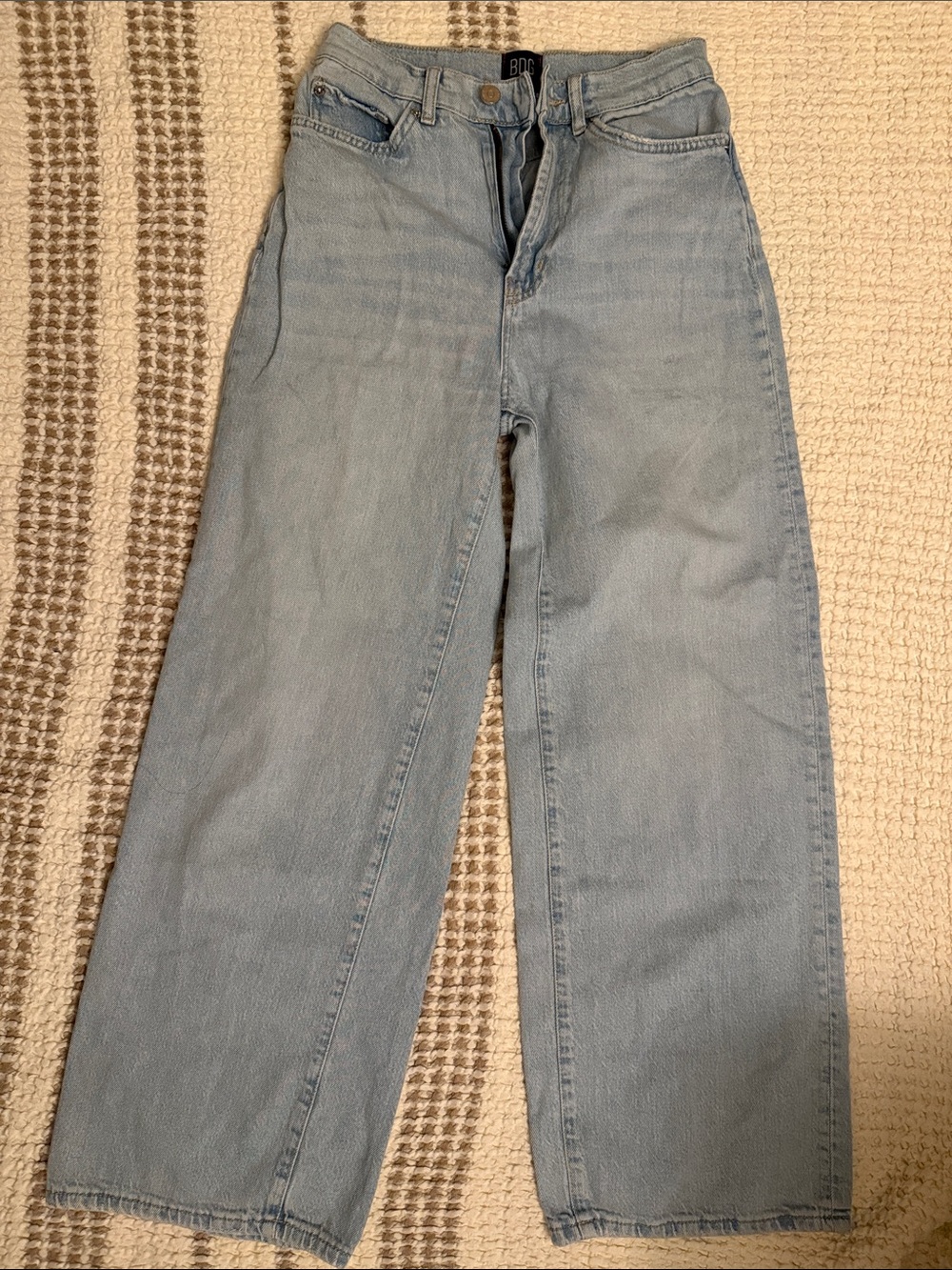 BDG Light Blue High-Rise Wide Leg Jeans